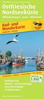 Produktbild: Ostfriesische Nordseek&uuml;ste, Wilhelmshaven - Jever - Wittmund 1:50 000