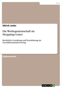Produktbild: Die Werbegemeinschaft im Shopping-Center