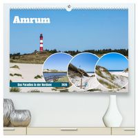 Produktbild: Amrum - Das Paradies in der Nordsee (hochwertiger Premium Wandkalender 2026 DIN A2 quer), Kunstdruck in Hochglanz