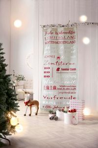 Bild vom Artikel PureDay Organdy-Vorhang Merry Christmas vom Autor 
