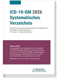 Produktbild: ICD-10-GM 2026 Systematisches Verzeichnis