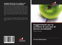 Produktbild: Suggerimenti per la scrittura di una tesi di laurea accettabile