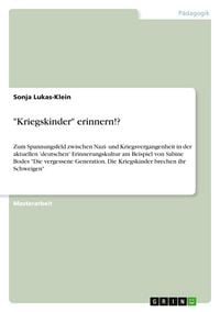 Produktbild: "Kriegskinder" erinnern!?