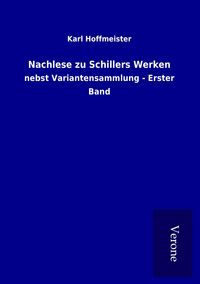 Produktbild: Nachlese zu Schillers Werken