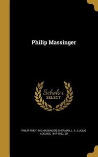 Produktbild: Philip Massinger