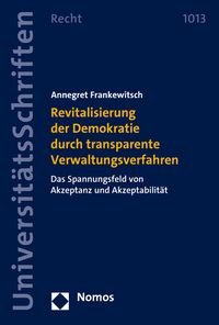 Produktbild: Revitalisierung der Demokratie durch transparente Verwaltungsverfahren