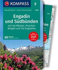 Produktbild: KOMPASS Wanderf&uuml;hrer Engadin und S&uuml;db&uuml;nden, 60 Touren mit Extra-Tourenkarte