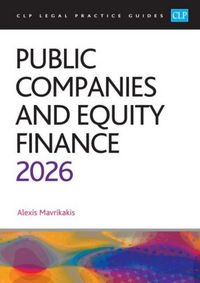 Produktbild: Public Companies and Equity Finance 2026