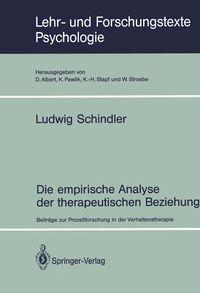 Produktbild: Die empirische Analyse der therapeutischen Beziehung