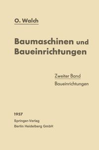 Produktbild: Baumaschinen und Baueinrichtungen