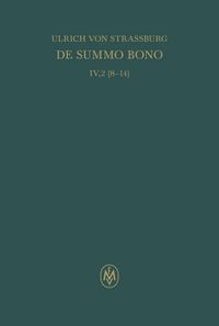 Produktbild: De summo bono, liber IV, tractatus 2,8-14