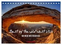 Produktbild: Best of the wild West 2026 (Tischkalender 2026 DIN A5 quer), CALVENDO Monatskalender