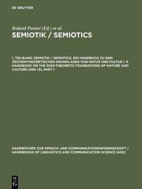 Produktbild: Semiotik / Semiotics. 1. Teilband