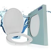 Produktbild: WC Sitz Mod. Vigone Wei&szlig;, Toilettensitz aus antibakteriellem Duroplast