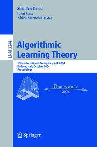 Produktbild: Algorithmic Learning Theory