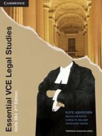 Produktbild: Essential Vce Legal Studies Units 3 and 4 Second Edition Pack