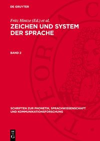 Produktbild: Zeichen und System der Sprache. Band 2