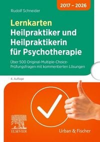 Produktbild: Lernkarten Heilpraktiker und Heilpraktikerin f&uuml;r Psychotherapie 2017 bis 2026