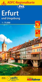 Produktbild: ADFC-Regionalkarte Erfurt und Umgebung, 1:75.000
