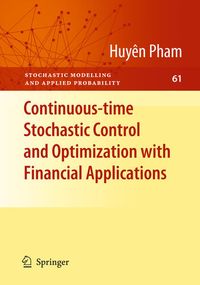 Produktbild: Continuous-time Stochastic Control and Optimization with Financial Applications
