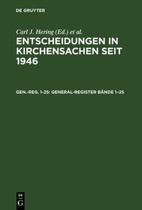 Produktbild: General-Register Bände 1-25