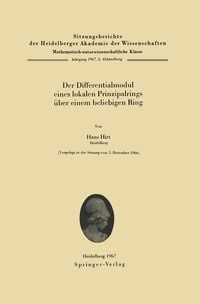 Produktbild: Der Differentialmodul eines lokalen Prinzipalrings &uuml;ber einem beliebigen Ring