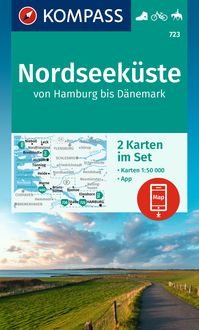 Bild vom Artikel KOMPASS Wanderkarten-Set 723 Nordseeküste von Hamburg bis Dänemark (2 Karten) 1:50.000 vom Autor 