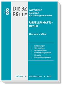 Produktbild: Die 32 wichtigsten F&auml;lle Gesellschaftsrecht