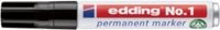 Produktbild Edding No.1 4-1001 Permanentmarker Schwarz wasserfest: Ja