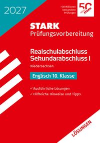Produktbild: STARK L&ouml;sungen zu Englisch - Realschulabschluss 2027 Niedersachsen - Pr&uuml;fungsvorbereitung