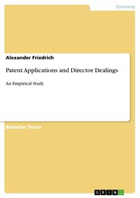 Bild vom Artikel Patent Applications and Director Dealings vom Autor Alexander Friedrich