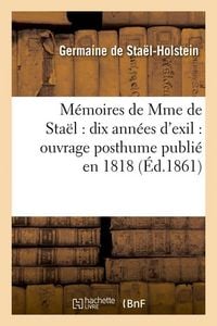 Produktbild: M&eacute;moires de Mme de Sta&euml;l