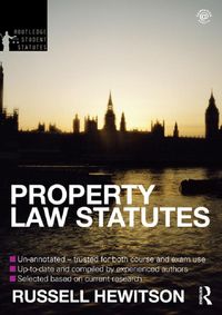 Produktbild: Property Law Statutes 2012-2013
