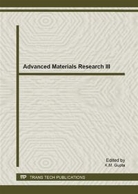 Produktbild: Advanced Materials Research III
