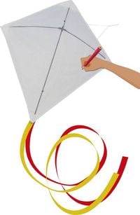 Produktbild Paul Günther 1242 - Paint Your Kite, Malay-Drachen, Einleiner, Kinderdrachen