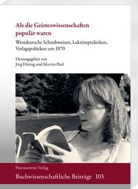 Produktbild: Als die Geisteswissenschaften popul&auml;r waren