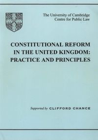 Produktbild: Constitutional Reform in the United Kingdom