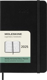 Produktbild: Moleskine 12 Month 25 Weekly Horizont. Pocket Geb Black