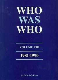 Produktbild: Who Was Who, Volume VIII, 1981-1990