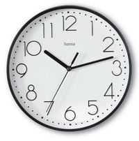 Produktbild: Hama 00185866 Quarz Wanduhr 22cm x 220mm x 220mm x 35mm Schwarz