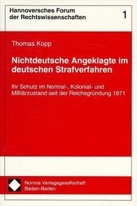 Produktbild: Nichtdeutsche Angeklagte im deutschen Strafverfahren