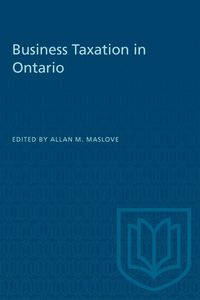 Produktbild: Business Taxation in Ontario