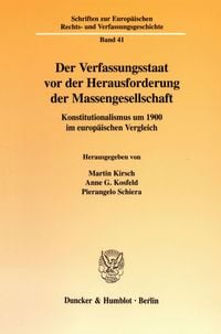 Produktbild: Der Verfassungsstaat vor der Herausforderung der Massengesellschaft.