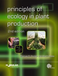 Produktbild: Principles of Ecology in Plant Production