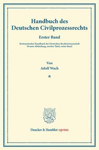 Produktbild: Handbuch des Deutschen Civilprozessrechts.