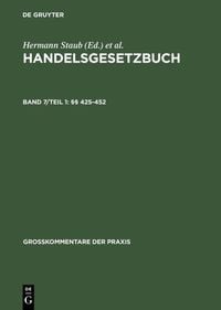 Produktbild: &sect;&sect; 425-452