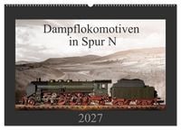 Produktbild: Dampflokomotiven in Spur N (Wandkalender 2027 DIN A2 quer), CALVENDO Monatskalender