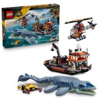 Produktbild: LEGO Jurassic World 77983 Mosasaurier-Angriff auf das Boot, Bauspielzeug f&uuml;r Kinder ab 7 Jahren