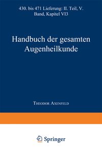 Produktbild: Handbuch der Gesamten Augenheilkunde
