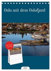 Produktbild: Tischplaner 2027 - Oslo mit dem Oslofjord (A5 Tischkalender zum Aufstellen) CALVENDO